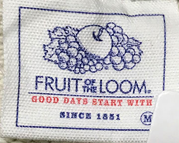FRUIT OF THE LOOM　トレーナー