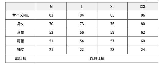 サイズ表