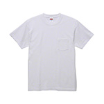 5.6オンスベストセラー生地ポケット付Tシャツ　ユナイテッドアスレ0001 ホワイト