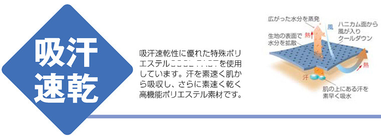 ドライ素材ボタンダウン＋ポケット付ポロシャツ