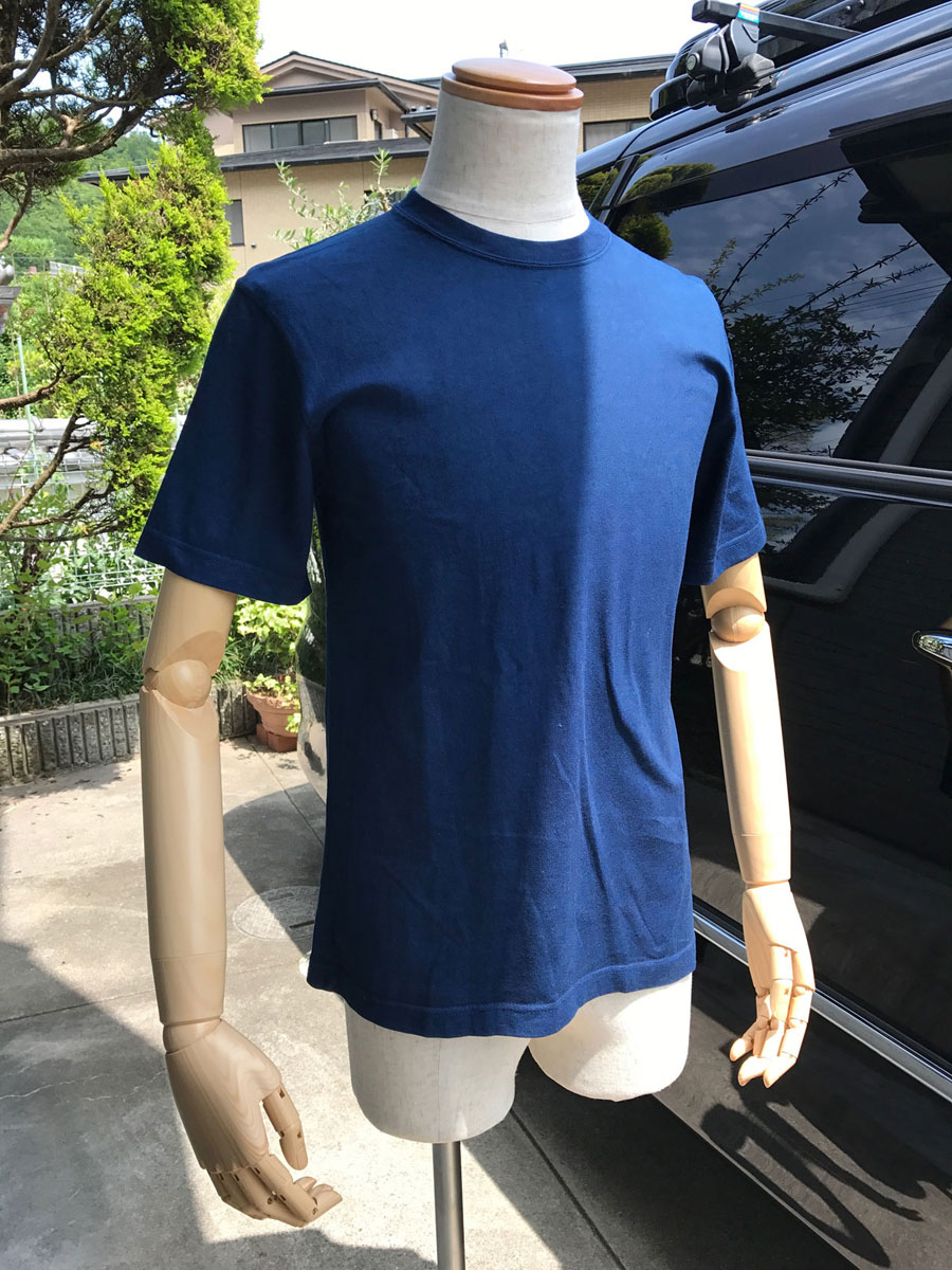 京都イージー 本藍染め丸首 Japan Blue 朱雀 40双糸コーマ度詰め 6オンス 無地tシャツ 日本製 京都イージー 本藍染め丸首 Japan Blue 朱雀 40双糸コーマ度詰め 6オンス 無地tシャツ 日本製